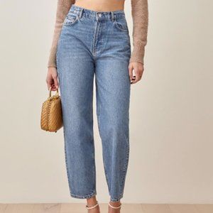 NWT Reformation Kris High Rise Relaxed Curve Jeans